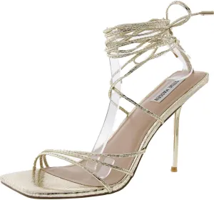 Steve Madden Womens Evita Faux Leather Lace-Up