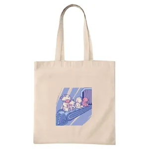 Stop Animal Cruelty Eco friendly Gift Ideas for Animal Lovers Natural White Multicolor Canvas Tote Bag