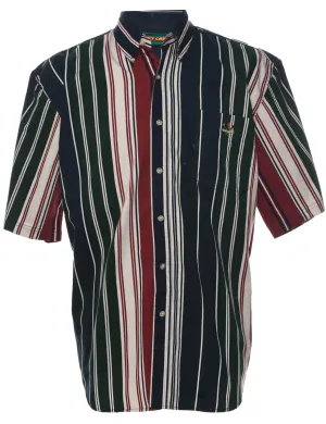 Striped Denim Shirt - L