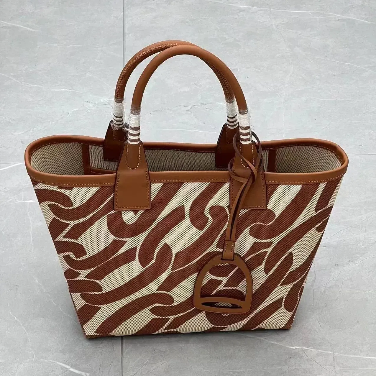 Stylish Large Capacity Leather Canvas Tote Bags