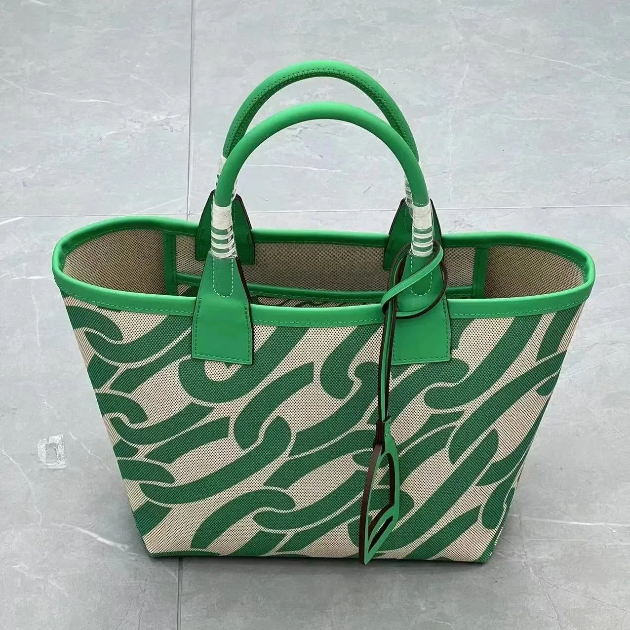 Stylish Large Capacity Leather Canvas Tote Bags