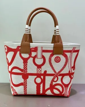 Stylish Large Capacity Leather Canvas Tote Bags