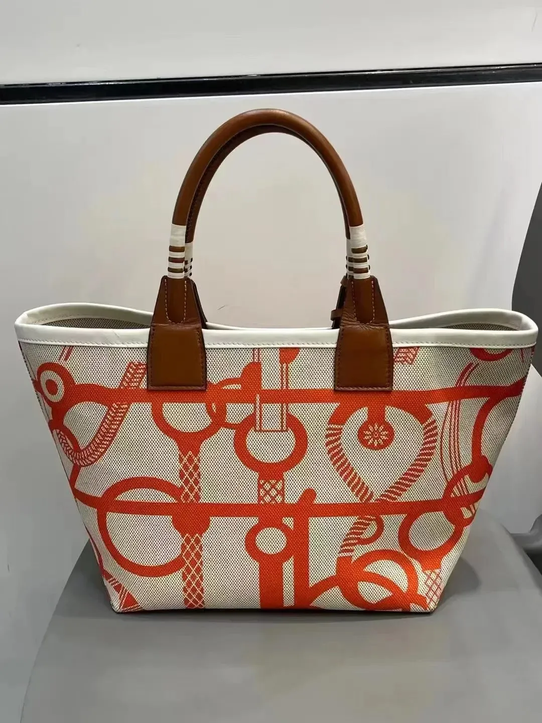 Stylish Large Capacity Leather Canvas Tote Bags