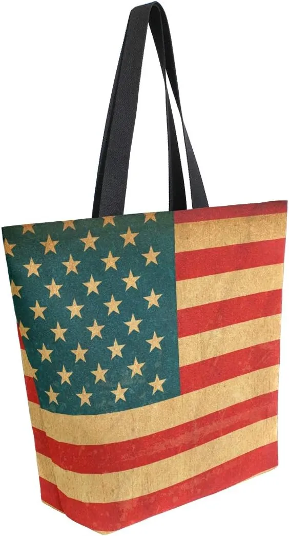 SUABO Tote Bag Kitchen Reusable Grocery Bags Canvas Shopping Bag for Mom's Gift Outdoor