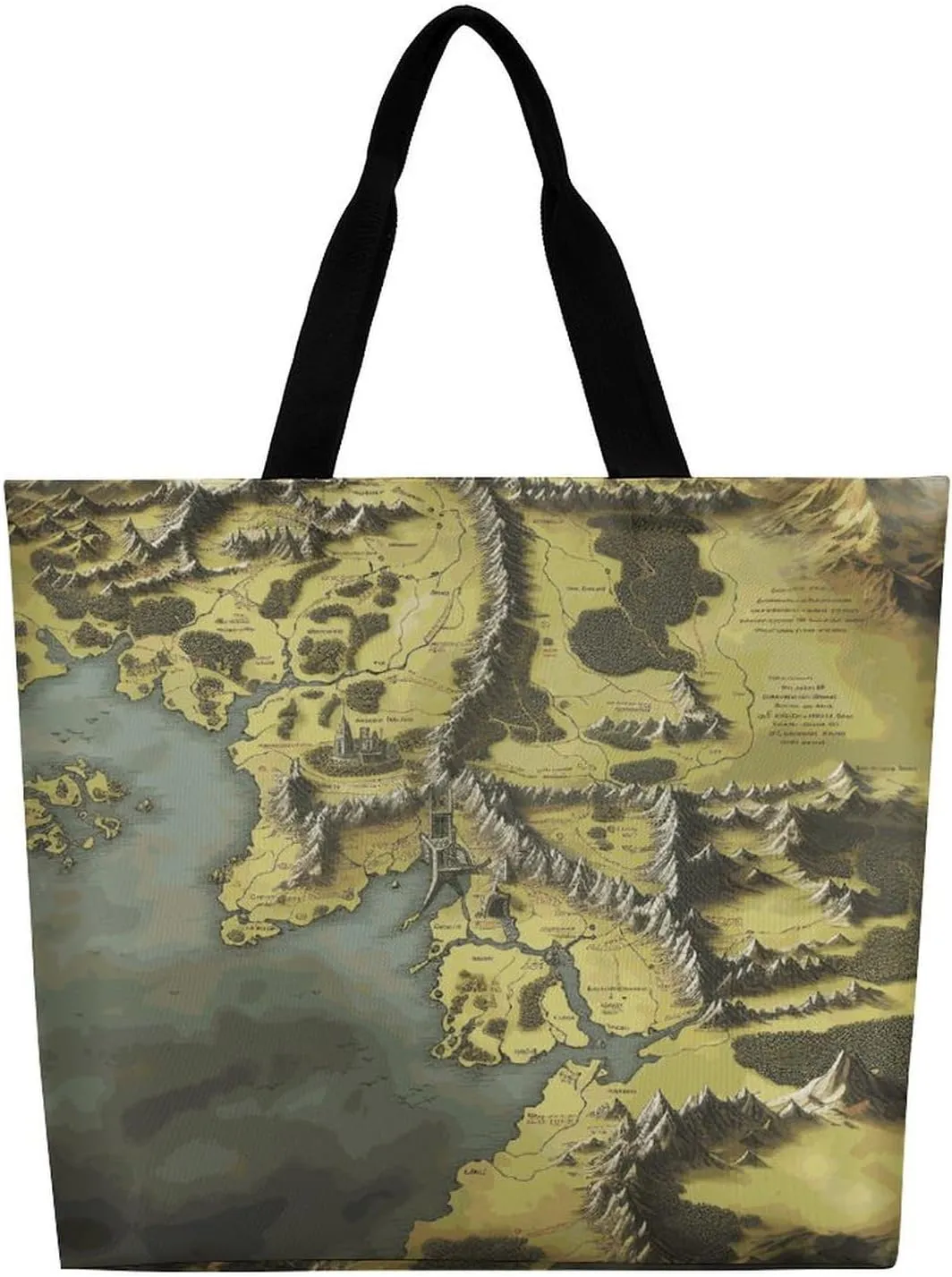 Sunrise on The Lake Tote Bag for Women Reusable Grocery Shoulder Bags Shopping Bag for Travel, Groceries