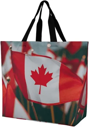 Sunset Dolphin Tote Bag for Women Reusable Grocery Shoulder Bags Shopping Bag for Travel, Groceries