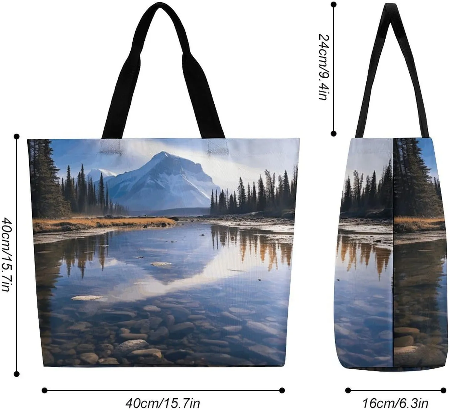 Sunset in Budapest Tote Bag for Women Reusable Grocery Shoulder Bag Shopping Bags for Travel, Groceries