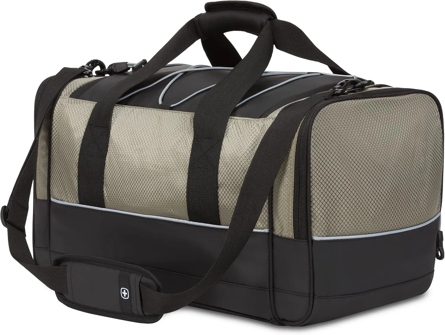 SwissGear Apex Duffle Bag for Travel and Gym with Bungee-Cord System