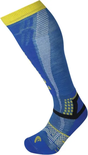 T3 Unisex Ski Mountaineering Eco Sock, Great for Winter Sports, Eco-Friendly & Sustainable, Tall and Cushioned, Blue, Size Medium