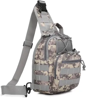 Tactical Sling Bag for Men, Small Crossbody Bag Chest Holster, EDC Shoulder Bag, Acu