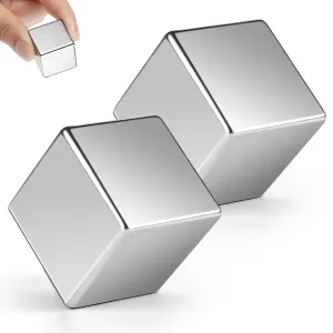 Thaibear 2 Pack Super Strong Neodymium Magnets, 1" Strong Powerful Permanent Rare Earth Magnets Heavy Duty for Holding Hanging for Wall Mounting, Stud Finder, Crafts, Science Project Magnets