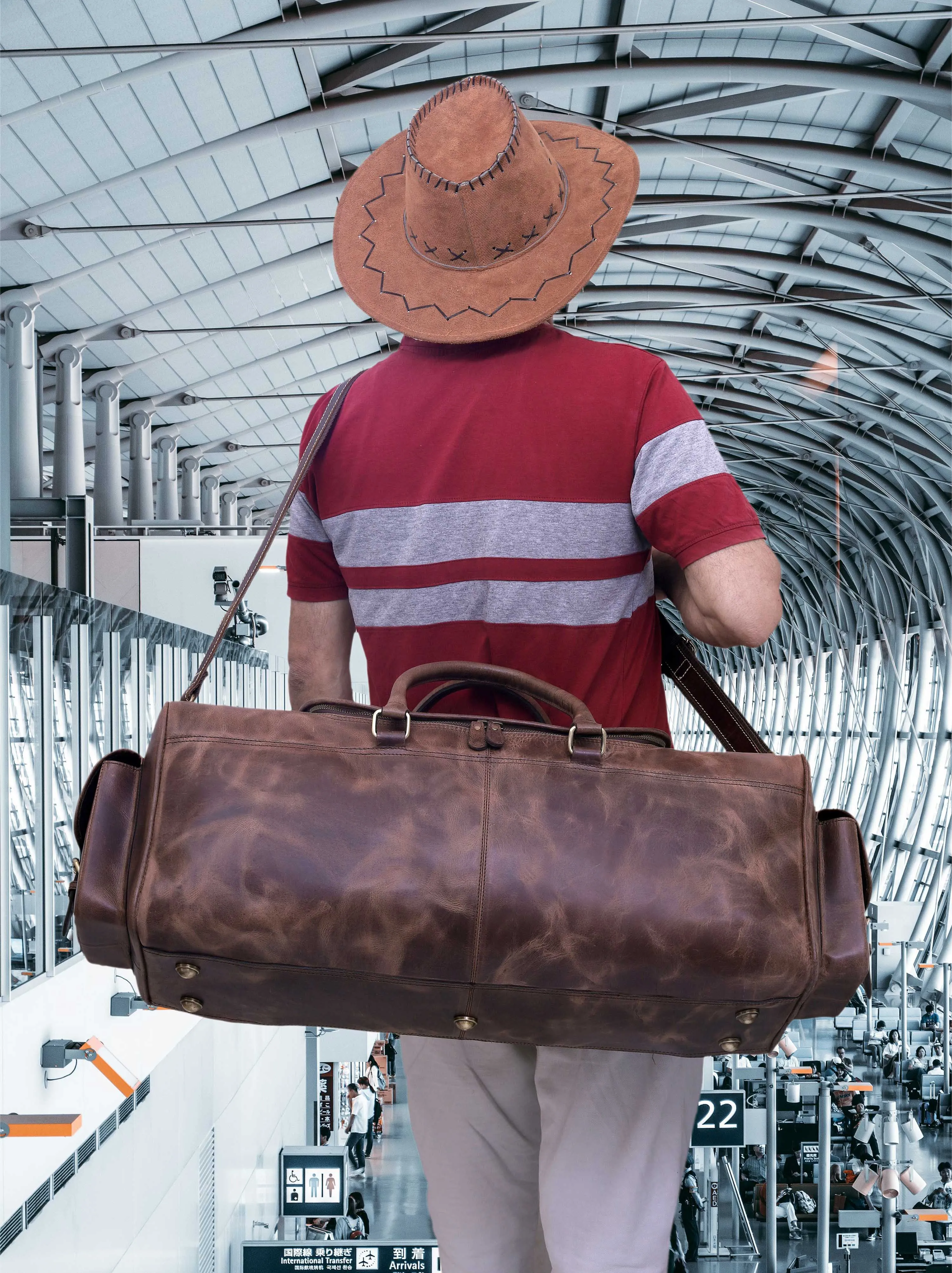 The Overnight Leather Duffle Bag