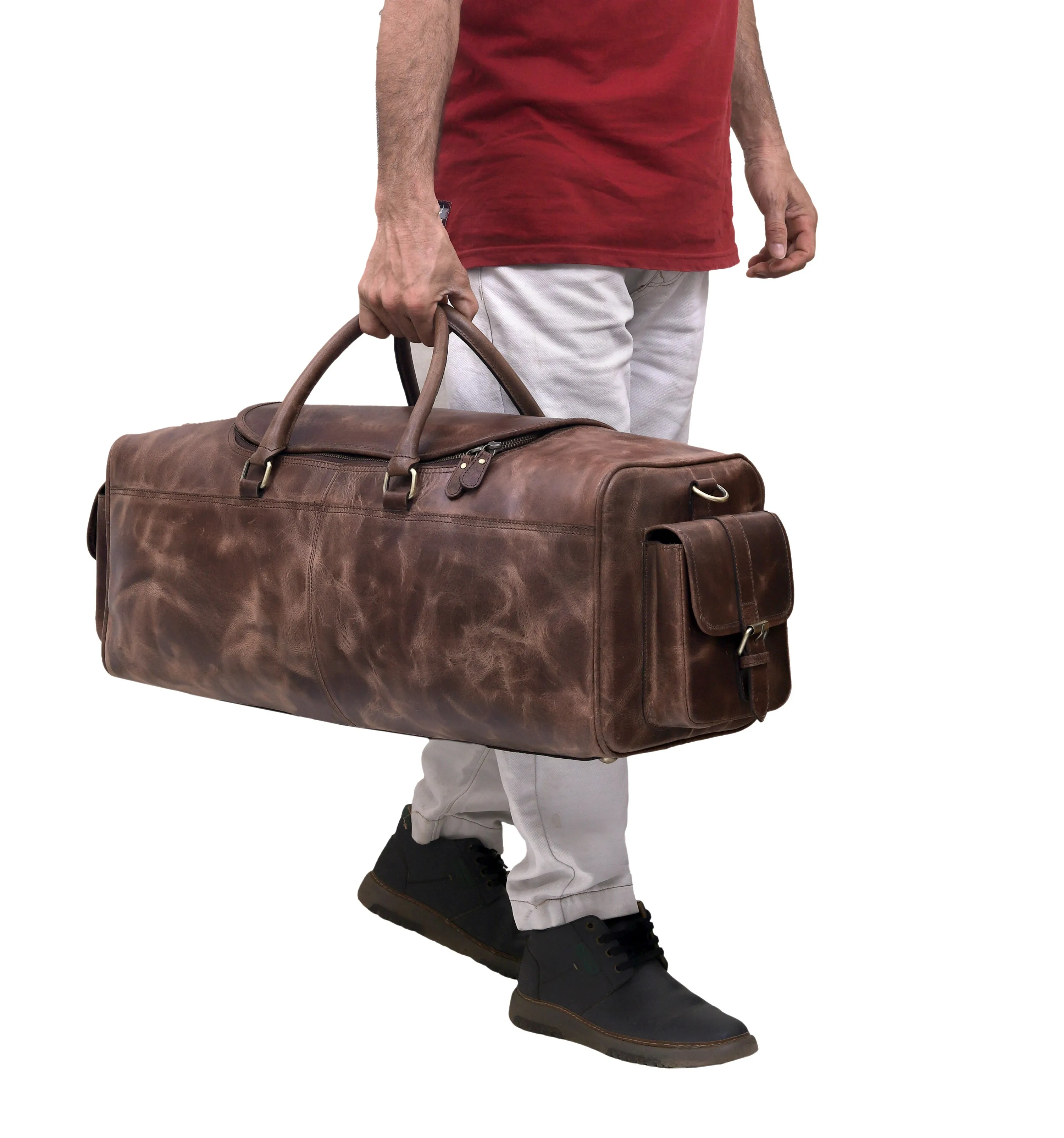 The Overnight Leather Duffle Bag