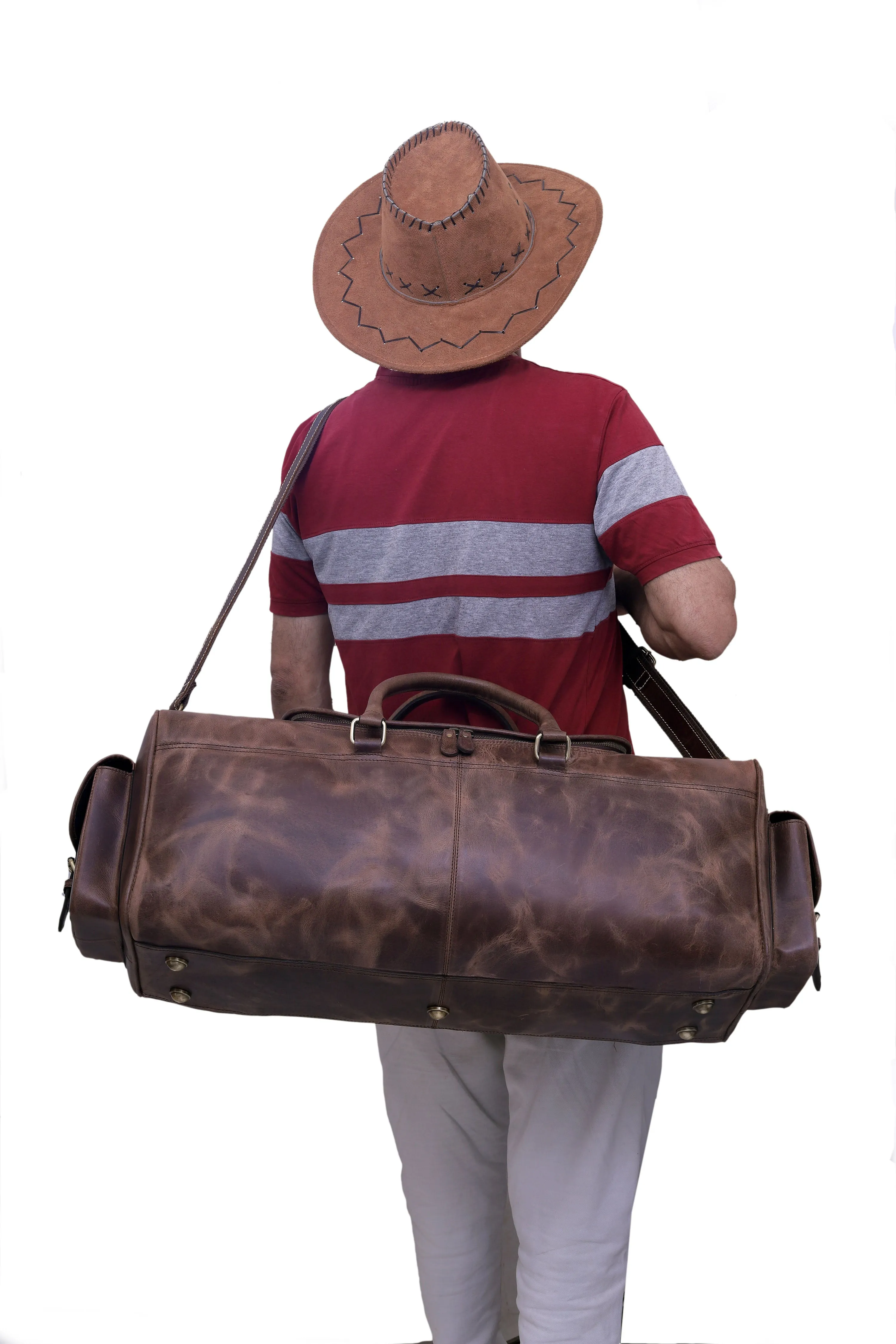 The Overnight Leather Duffle Bag