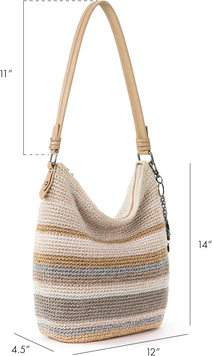 The Sak Sequoia Hobo Bag - Hand Crochet Large Women's Purse for Everyday & Travel - Durable Handbag & Tote With Zipper Pocket