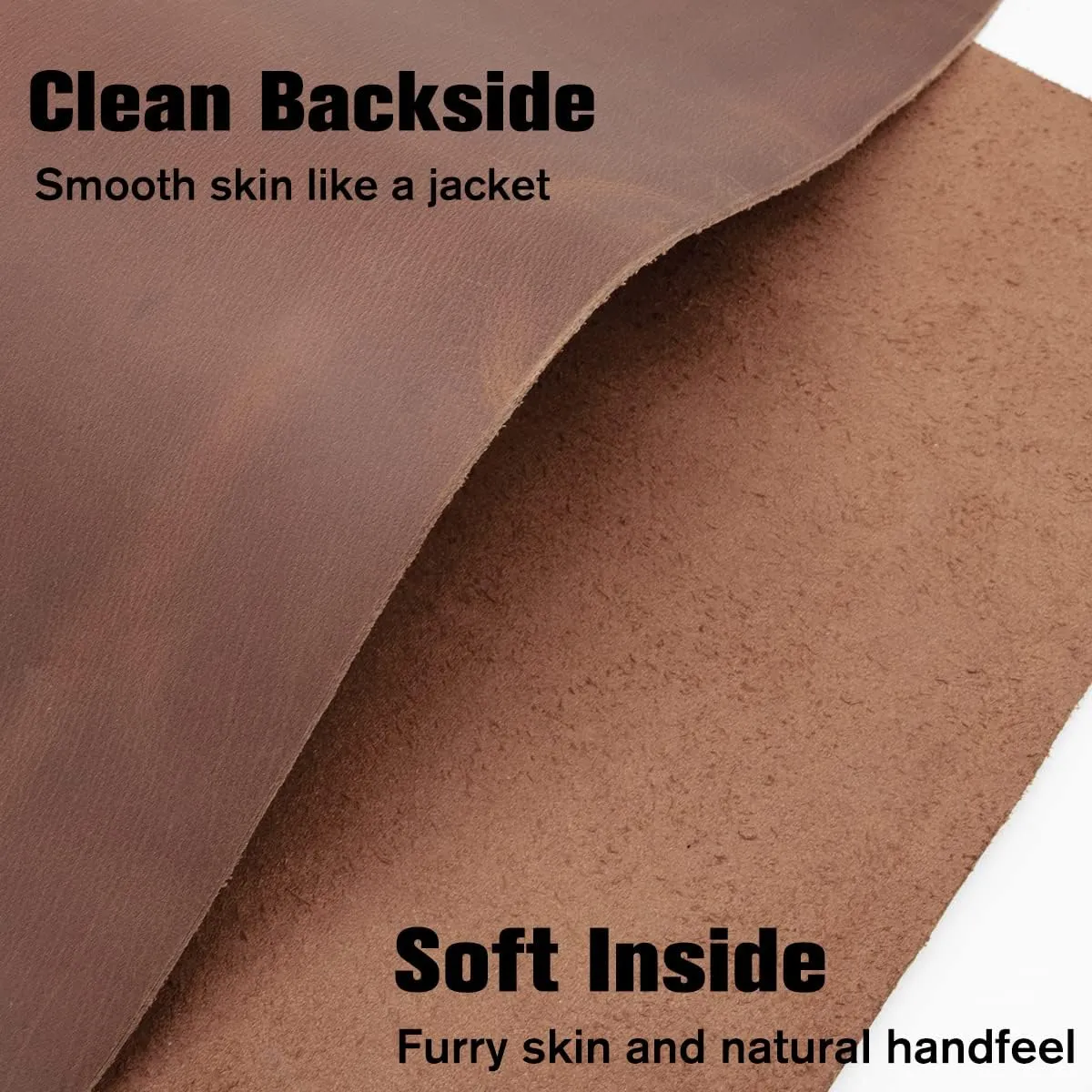 Thick Leather Sheets for Crafts Tooling Leather Square 1.8-2.1mm Full Grain Leather Pieces Genuine Cowhide Leather for Crafts Sewing Hobby Workshop Dark Brown, 12"x12"
