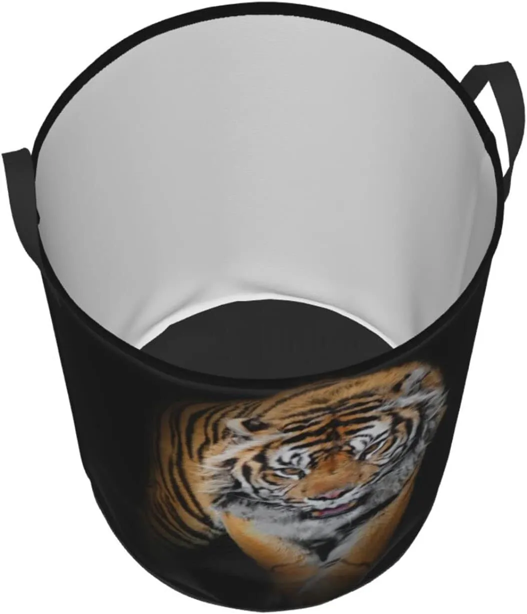 Tiger Laundry Hamper Cool Laundry Baskets Large Animal Hampers Toy Organizer Hamper Bag Dirty Clothes Storage Bin