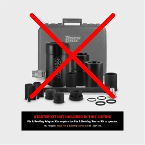 Tiger Tool Pin and Bushing Adapter 15004, to be used with the Pin & Bushing Starter Kit for Heavy Duty Semi Trucks & Equipment, Adapter Tool for Removing Pins & Bushings