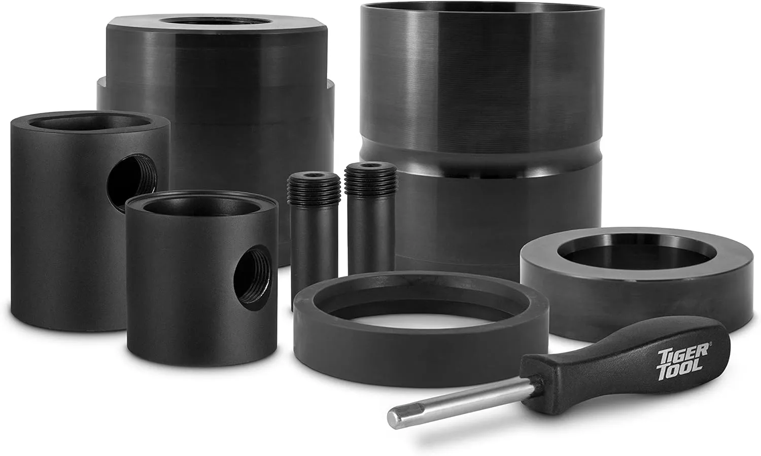 Tiger Tool Pin and Bushing Adapter 15030, to be used with the Pin & Bushing Starter Kit for Heavy Duty Semi Trucks & Equipment, Adapter Tool for Removing Pins & Bushings