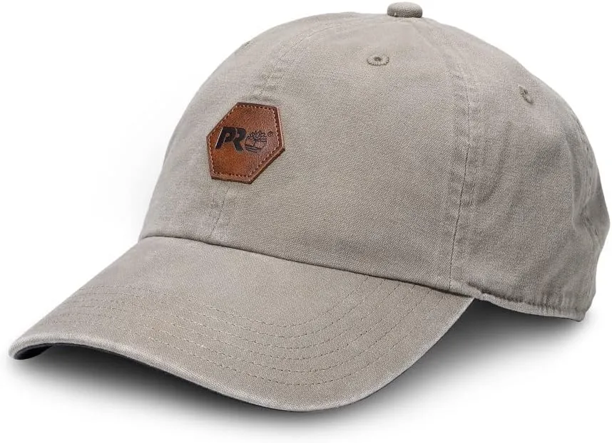 Timberland Unisex Faux Leather Logo Low Profile Cap