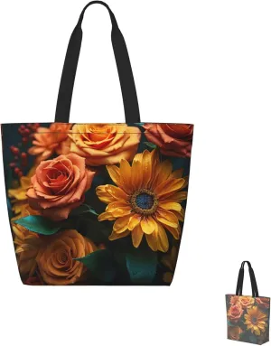 Tote Bag for Women Grocery Bag Reusable Shopping Bag Universe Starry Stars Handbag Foldable Shoulder Bag