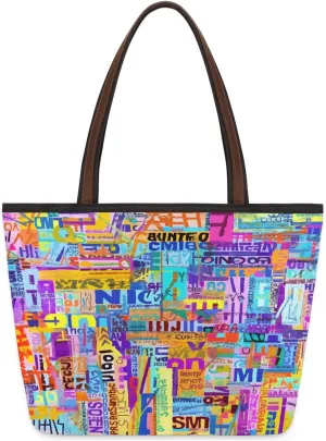 Tote Bag for Women with Zipper Large Capacity Top Handle Casual Shoulder Bag Handbag Reusable Shopping