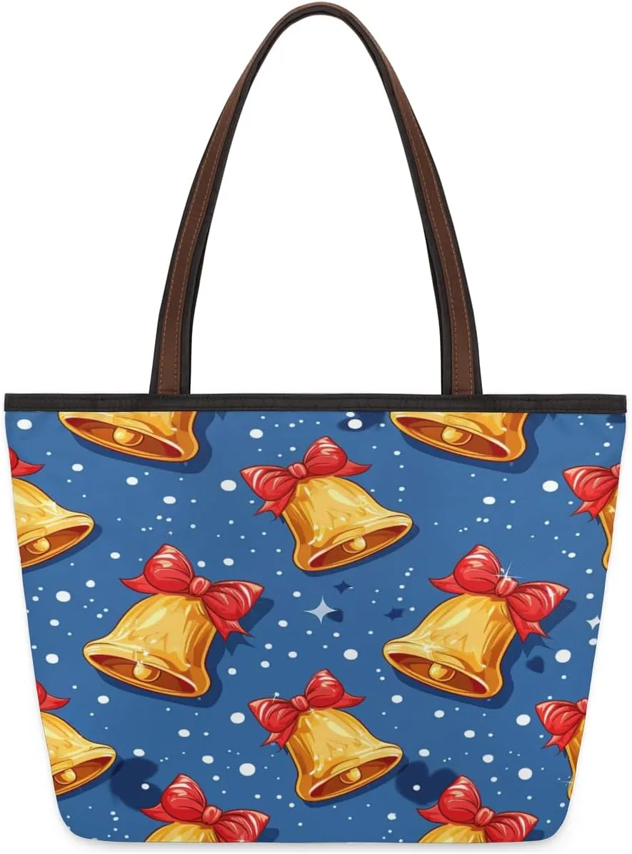 Tote Bag for Women with Zipper Large Capacity Top Handle Casual Shoulder Bag Handbag Reusable Shopping