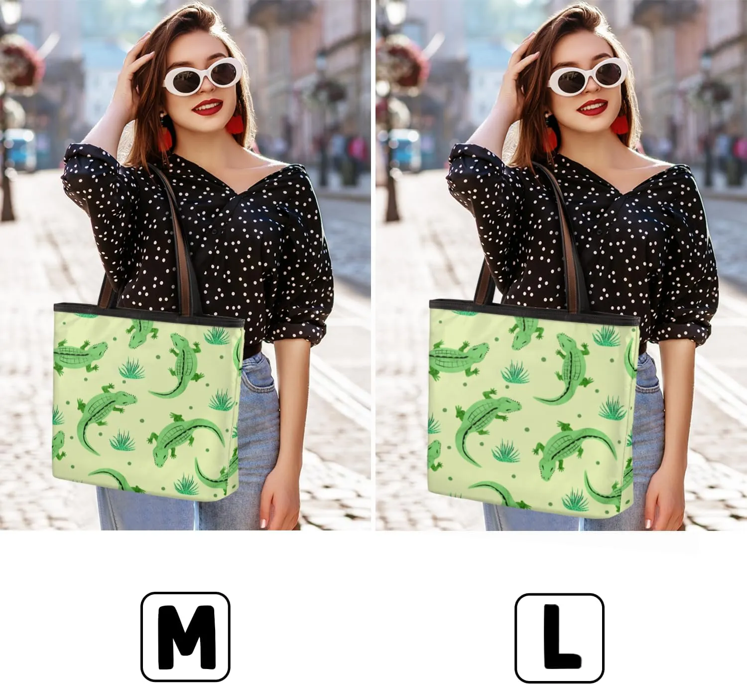 Tote Bag for Women with Zipper Large Capacity Top Handle Casual Shoulder Bag Handbag Reusable Shopping