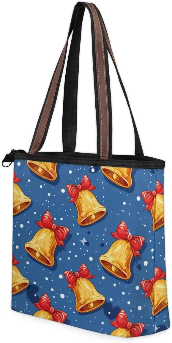 Tote Bag for Women with Zipper Large Capacity Top Handle Casual Shoulder Bag Handbag Reusable Shopping