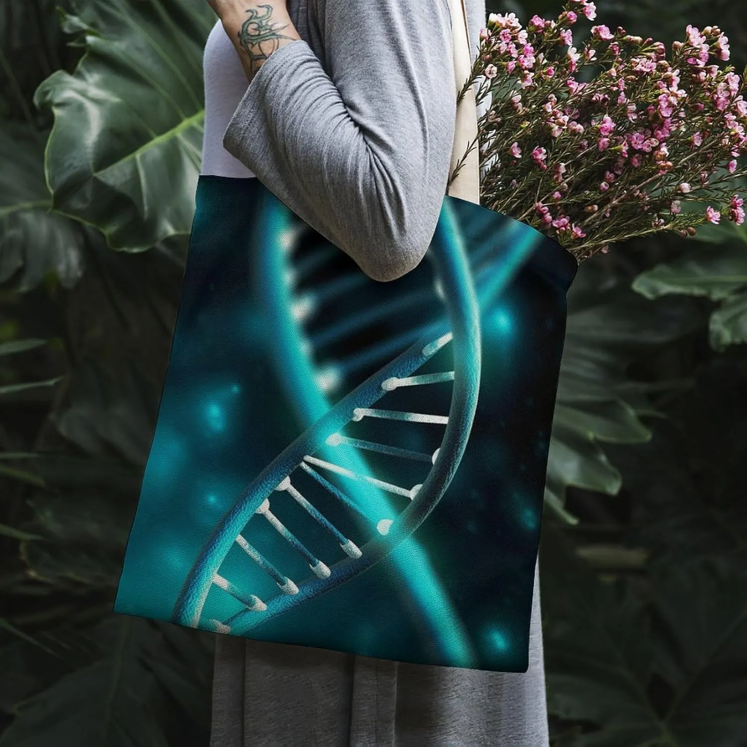 Tote Bag Laptop Handbag Sea Turtle Blue Grocery Bag Canvas Shoulder Bag Crossbody Bag for Travel