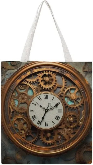 Tote Bag Laptop Handbag Steam Locomotive Train Grocery Bag Canvas Shoulder Bag Crossbody Bag for Travel