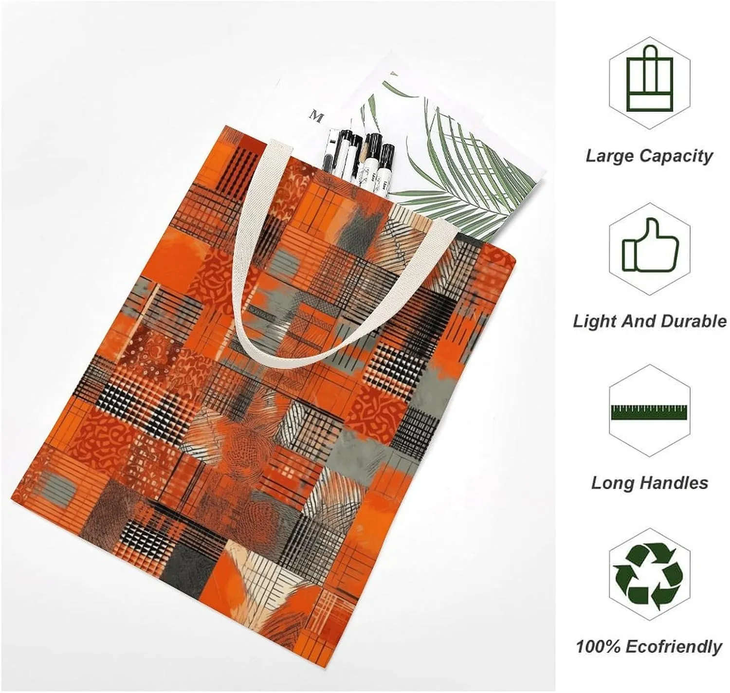 Tote Bag Laptop Handbag Wild Deer Grocery Bag Canvas Shoulder Bag Crossbody Bag for Travel
