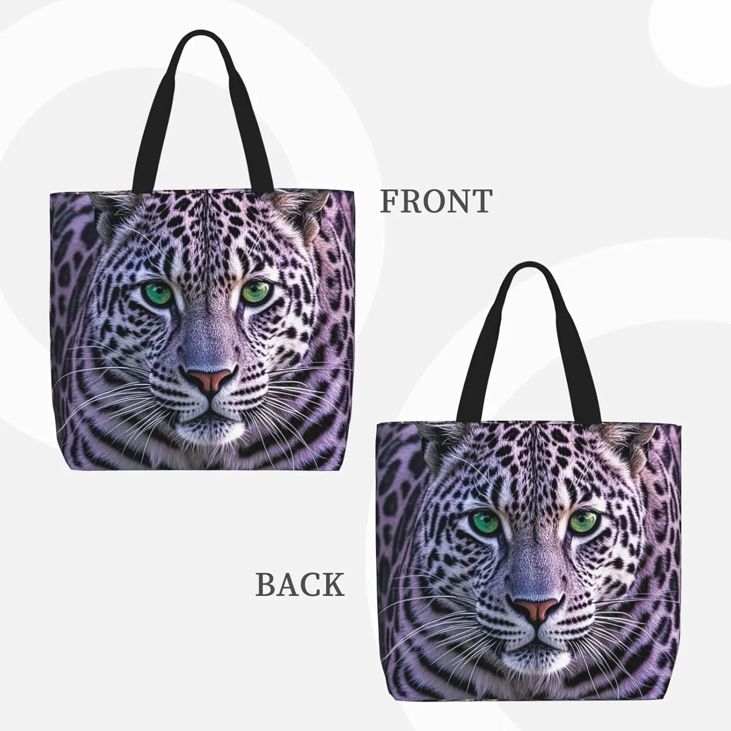 Tote Bag Large Capacity Grocery Bag With Zipper Ringtailed Lemur Shopping Bag Shoulder Bag for Women