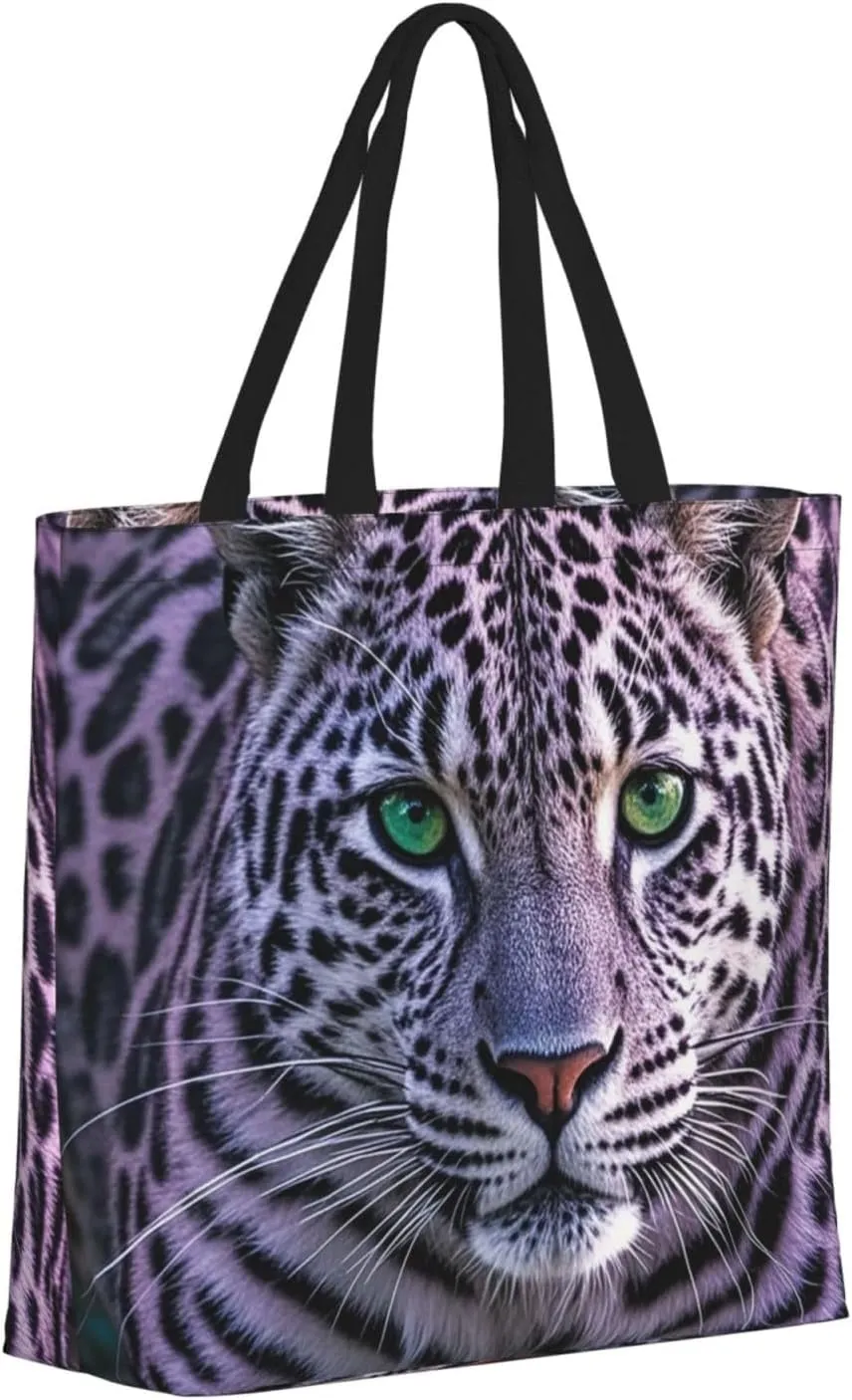 Tote Bag Large Capacity Grocery Bag With Zipper Ringtailed Lemur Shopping Bag Shoulder Bag for Women