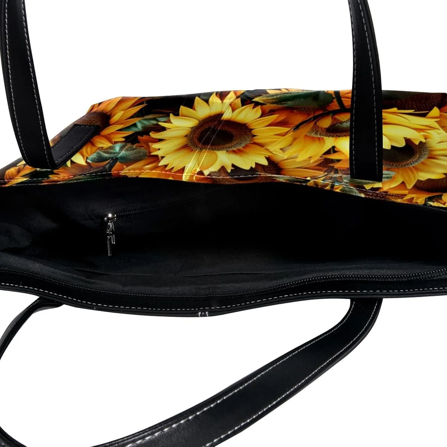 Tote Bag, Large Tote Bags for Women, Tote Bag with Zipper, Sunflower, Womens Tote Bag
