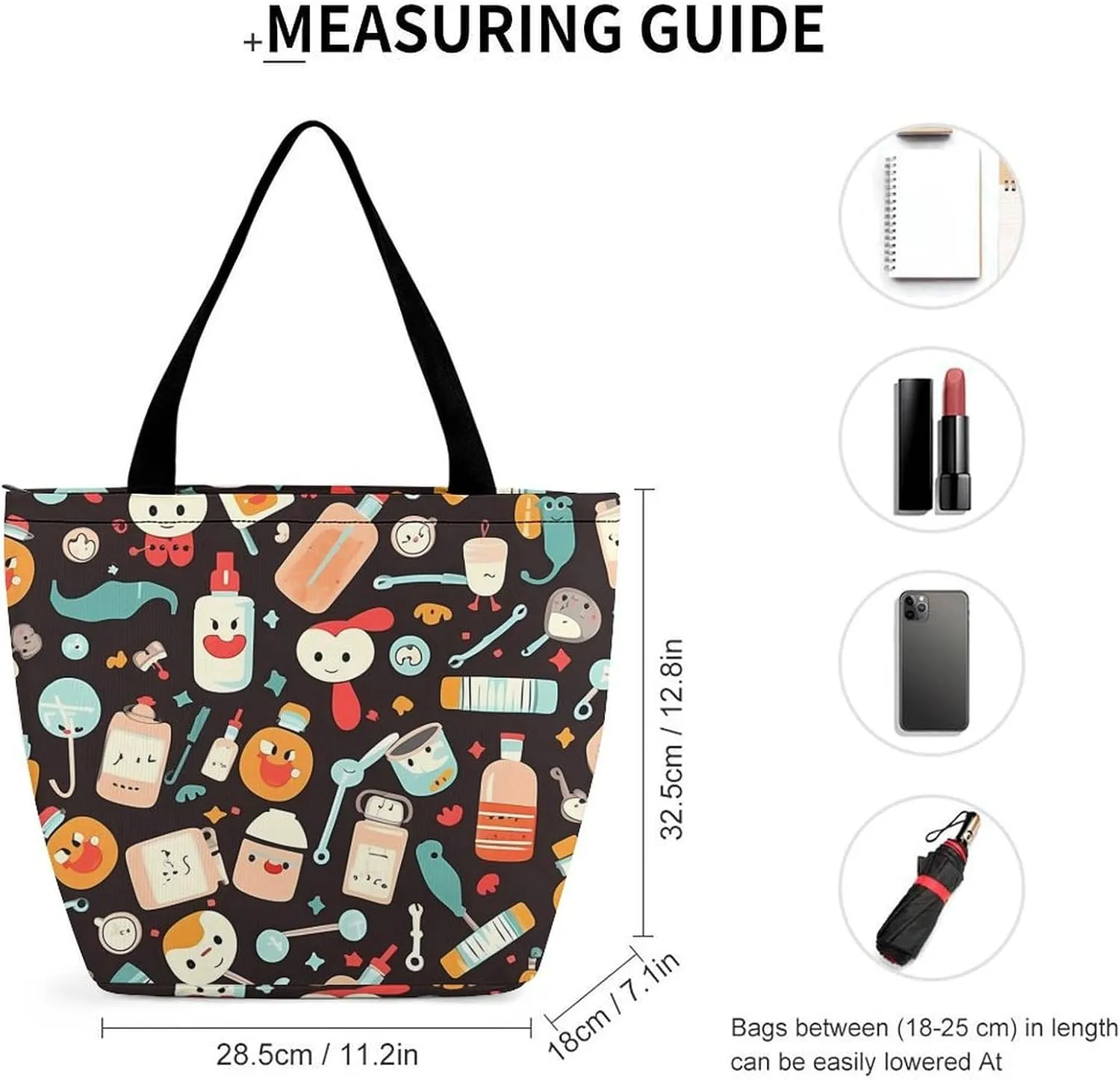 Tote Bag Reusable Grocery Bag Foldable Shopping Bag Extra Large Shoulder Bag Big Eyed Monkey Tote Bag for Travel Work