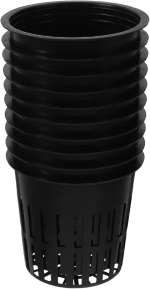 Totority 10pcs Hydroponic Net Pots for Growing Systems Root Control Baskets with Drainage Versatile Planters for Succulents and Vegetables Mesh Design