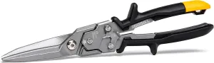 ToughBuilt - Straight Long Cut Aviation Snips - One Handed Lock Operation - (TB-H4-60-SL)