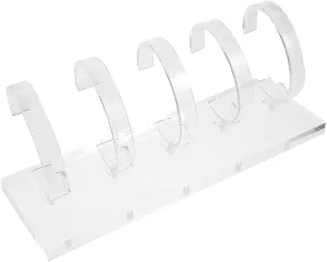 Transparent Watch Display Stand Position Jewelry Holder for Organizing Wrist Watches Bangles and Accessories for Home Retail and Giving