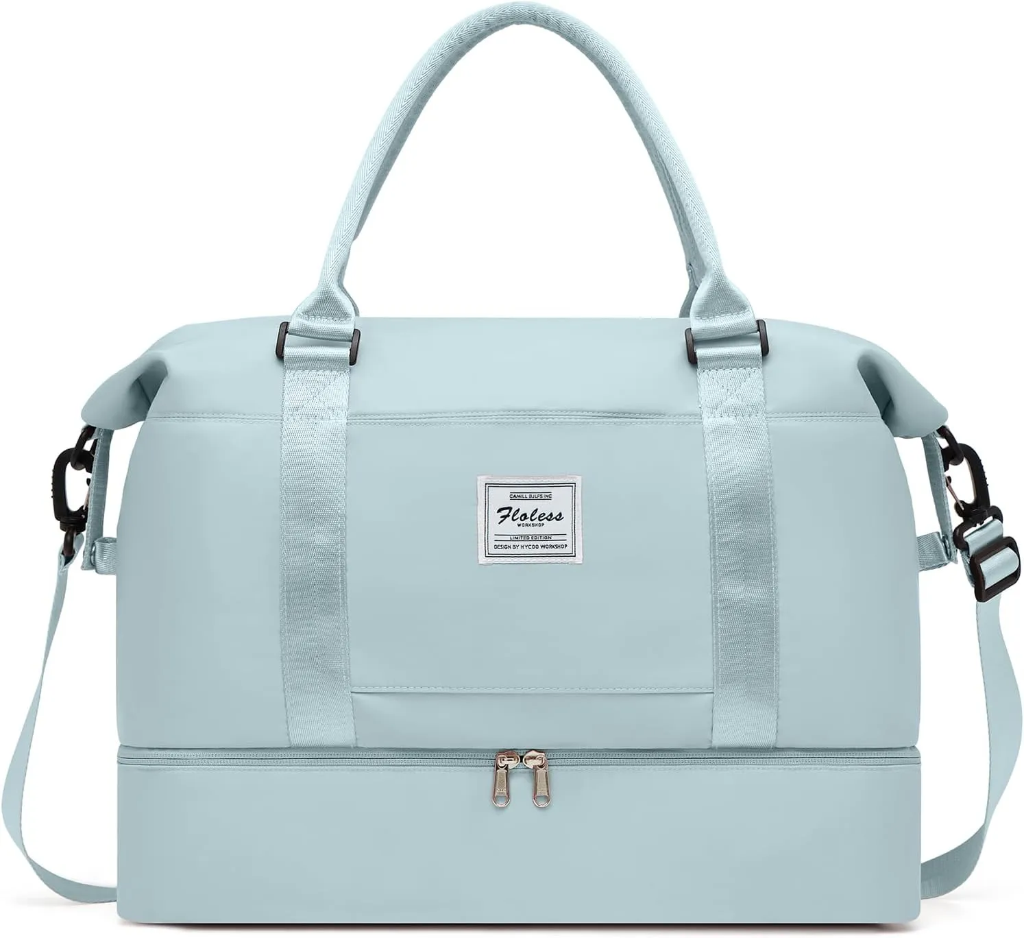 Travel Bag with Shoes Compartment,Weekender Bags for Women Travel,Carry On Duffel Overnight Bag with Trolley Sleeve & Wet Pocket,Travel tote Bag Sports Gym Bag