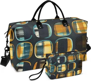 Travel Duffle Bag, Fashion Digital Paper Gym Bag with Storage Bag Weekender Overnight Bag for Men Women Trip Sports Yoga