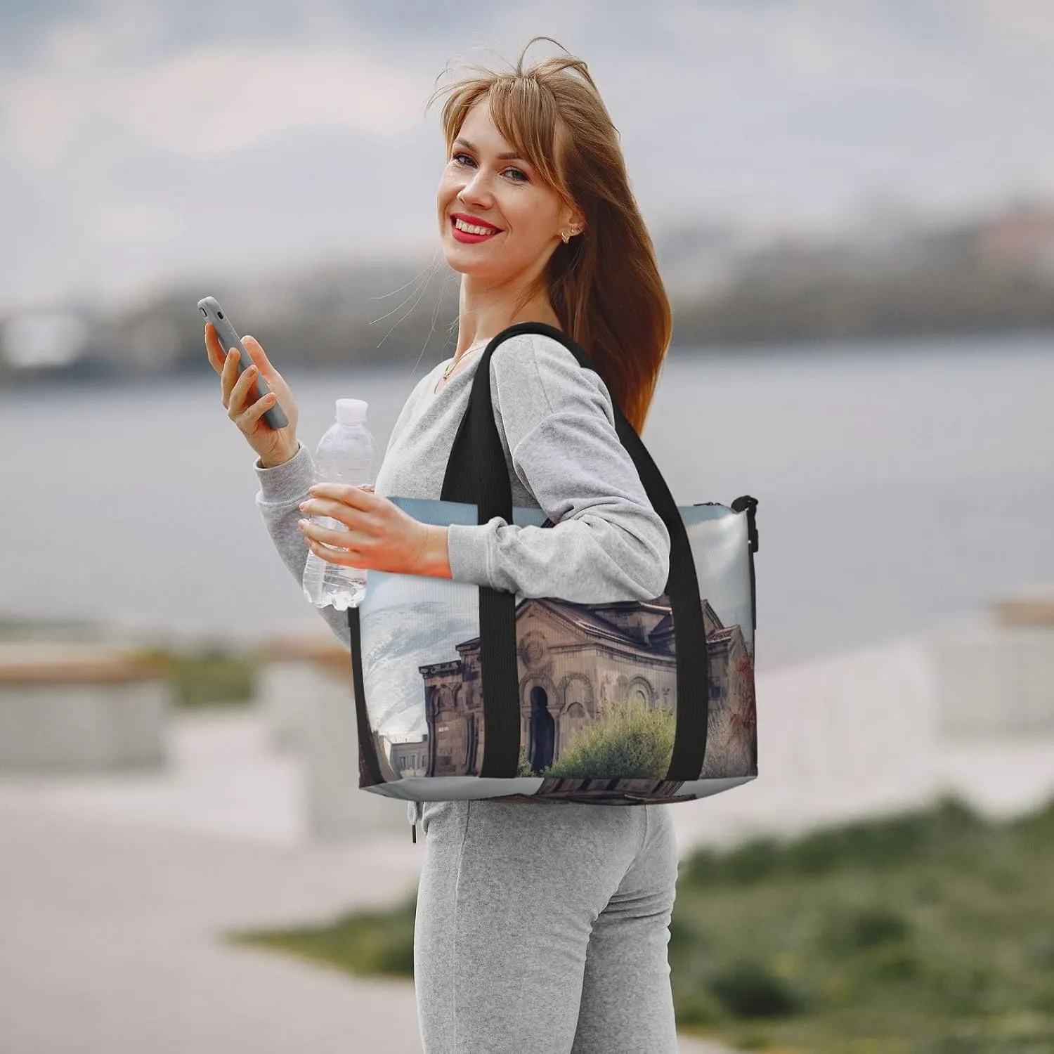 Travel Duffle Bag Weekender Bags for Men Women Adjustable Large Capacity Weekender Overnight Bag Carry On Tote Bags Waterproof Sport Gym Bag for Travel Yoga, Armenian Church, One Size