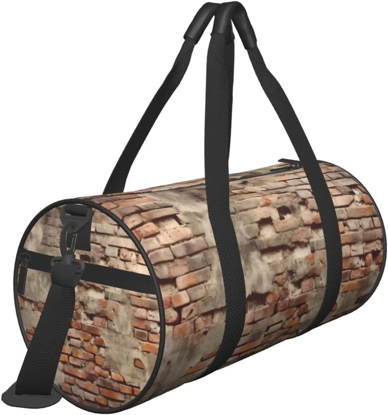 Travel Duffle Bag Weekender Bags For Men Women With Shoe Compartment Large Capacity Weekender Overnight Bag Ancient Worn Brick Wall Carry On Tote Bags Sport Gym Bag For Travel Yoga
