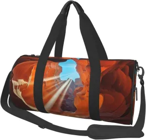 Travel Duffle Bag Weekender Bags for Men Women with Shoe Compartment Large Capacity Weekender Overnight Bag Antelope Canyon Carry On Tote Bags Sport Gym Bag for Travel Yoga
