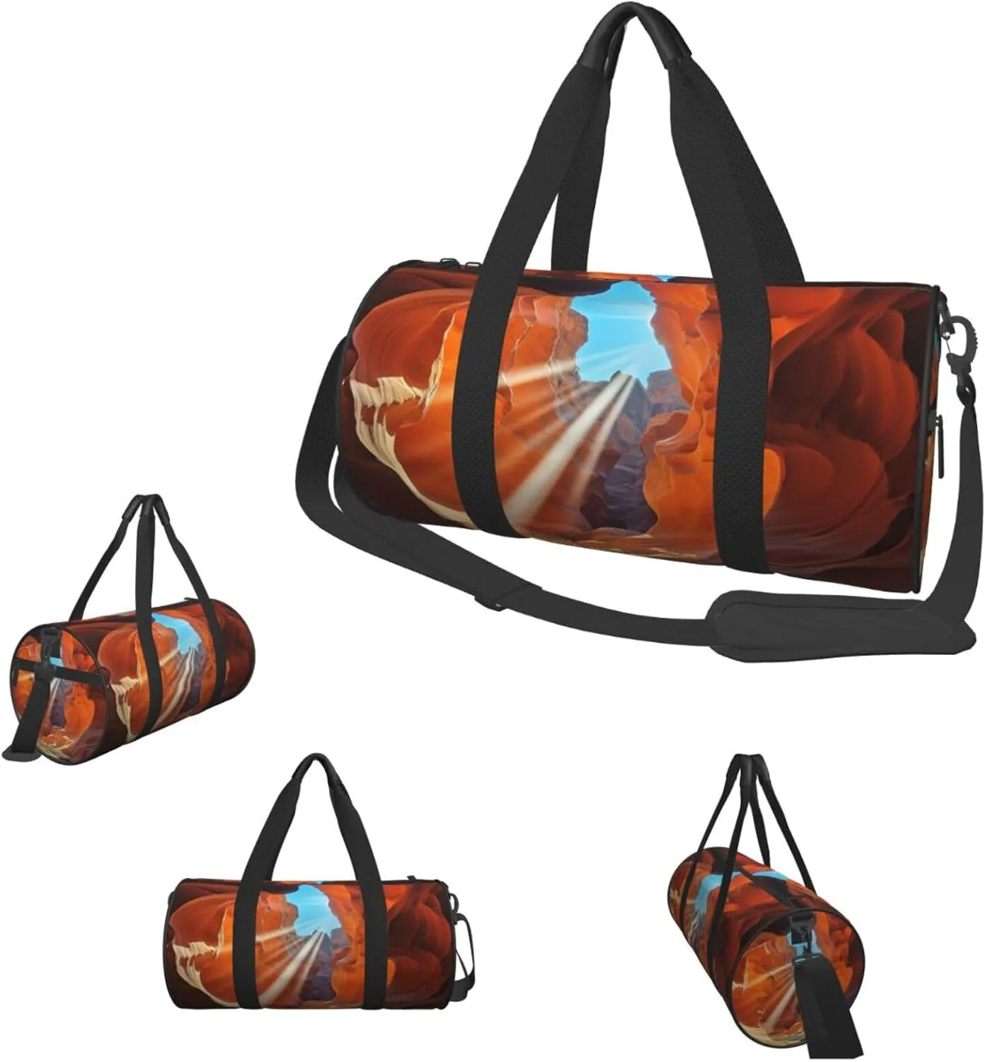 Travel Duffle Bag Weekender Bags for Men Women with Shoe Compartment Large Capacity Weekender Overnight Bag Antelope Canyon Carry On Tote Bags Sport Gym Bag for Travel Yoga