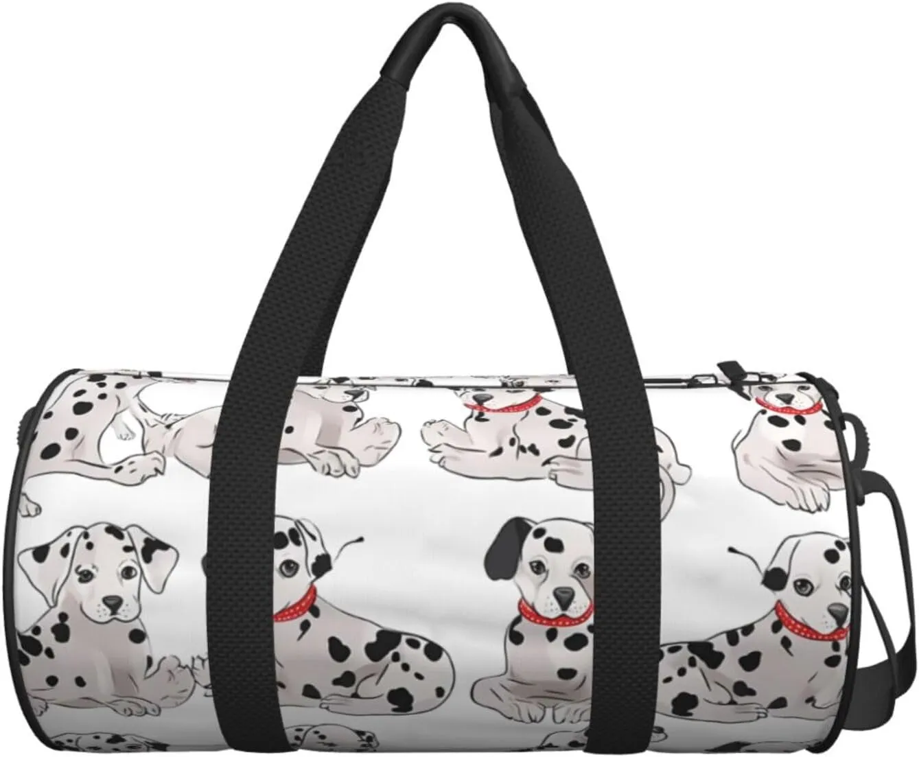 Travel Duffle Bag Weekender Bags For Men Women With Shoe Compartment Large Capacity Weekender Overnight Bag Cute Dalmatian Carry On Tote Bags Sport Gym Bag For Travel Yoga