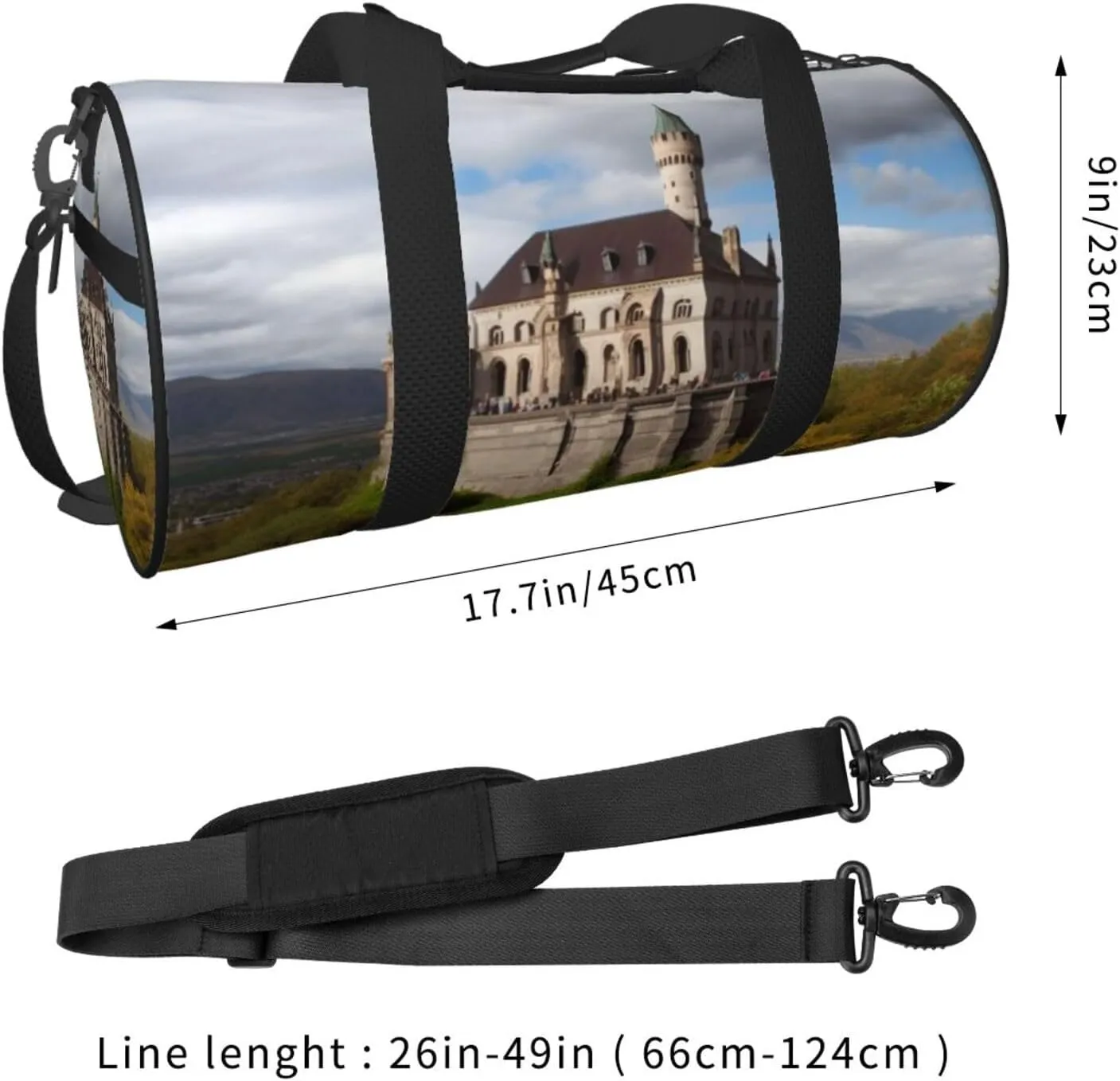 Travel Duffle Bag Weekender Bags For Men Women With Shoe Compartment Large Capacity Weekender Overnight Bag Historical Monuments Of Armenia Carry On Tote Bags Sport Gym Bag For Travel Yoga
