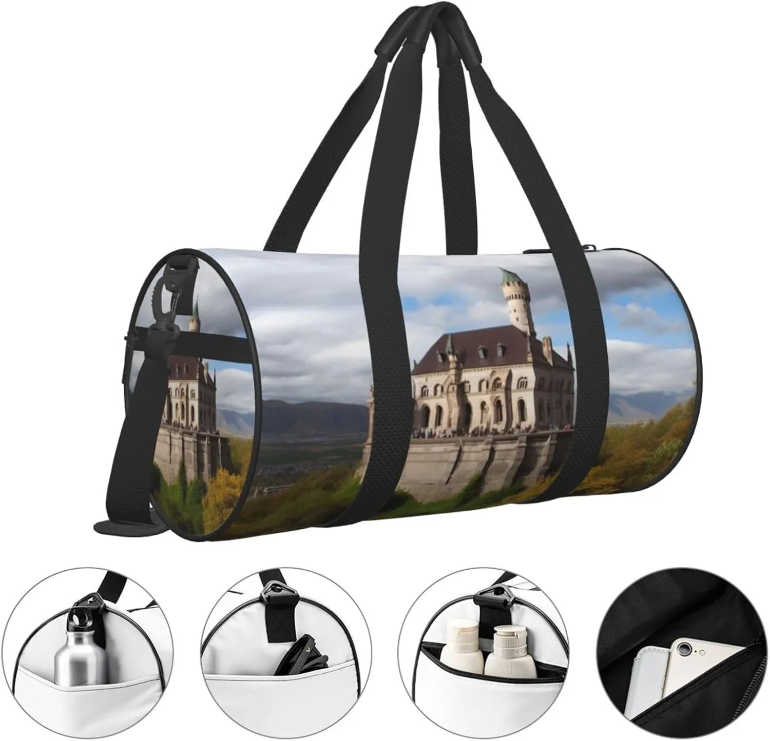 Travel Duffle Bag Weekender Bags For Men Women With Shoe Compartment Large Capacity Weekender Overnight Bag Historical Monuments Of Armenia Carry On Tote Bags Sport Gym Bag For Travel Yoga
