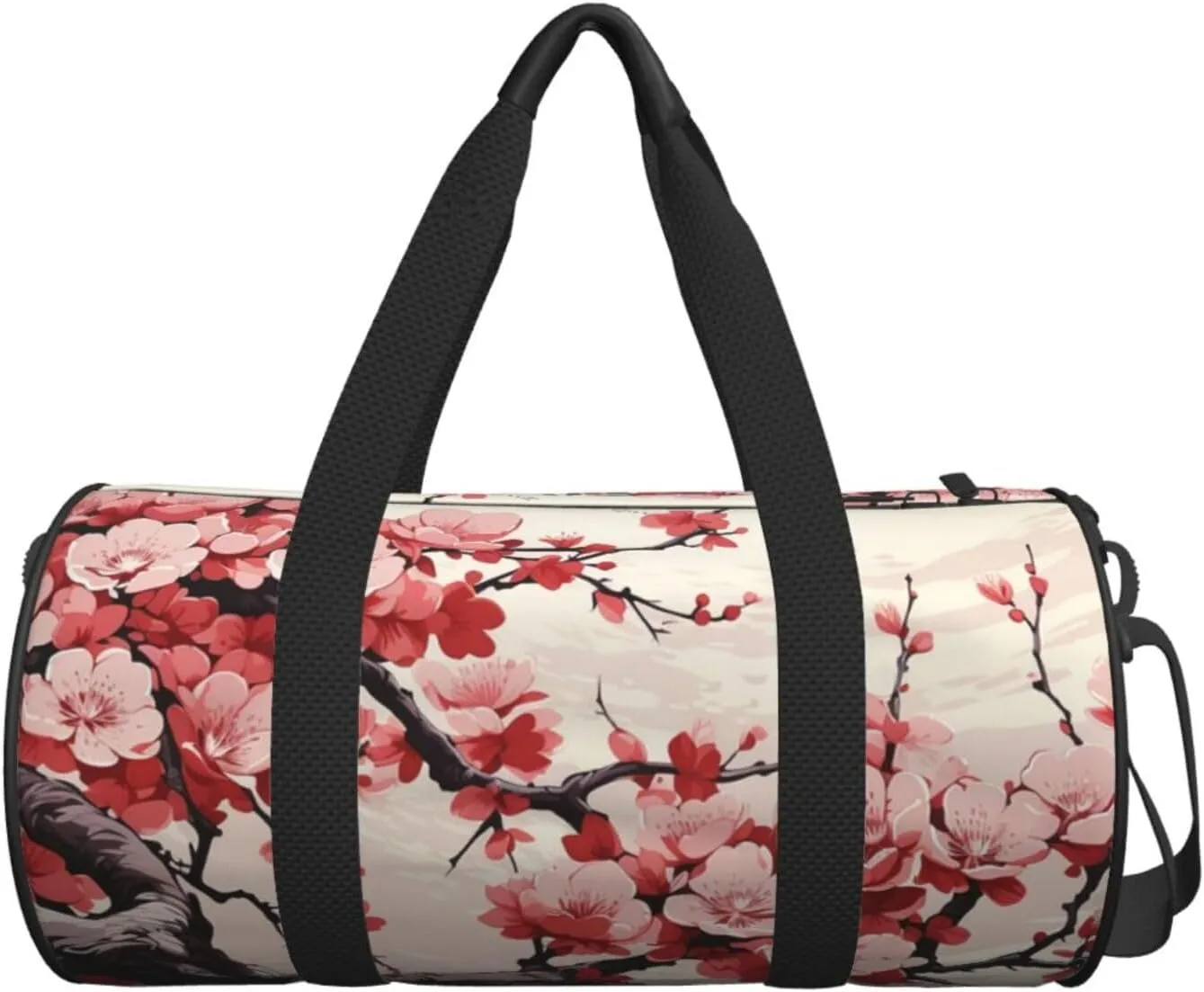 Travel Duffle Bag Weekender Bags For Men Women With Shoe Compartment Large Capacity Weekender Overnight Bag Japanese Floral Cherry Blossom Carry On Tote Bags Sport Gym Bag For Travel Yoga