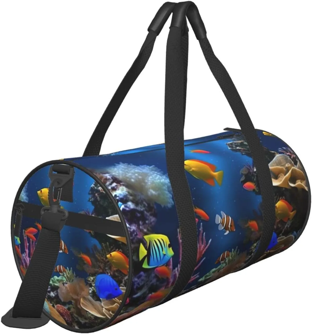 Travel Duffle Bag Weekender Bags For Men Women With Shoe Compartment Large Capacity Weekender Overnight Bag Marine Life Carry On Tote Bags Sport Gym Bag For Travel Yoga